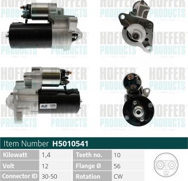 Hoffer H5010541 - Starter www.molydon.hr