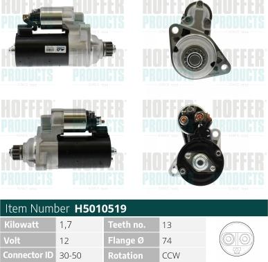 Hoffer H5010519 - Starter www.molydon.hr