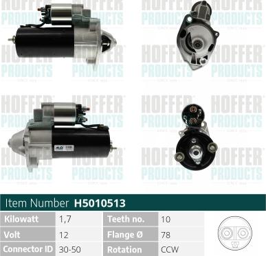 Hoffer H5010513 - Starter www.molydon.hr