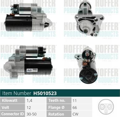 Hoffer H5010523 - Starter www.molydon.hr