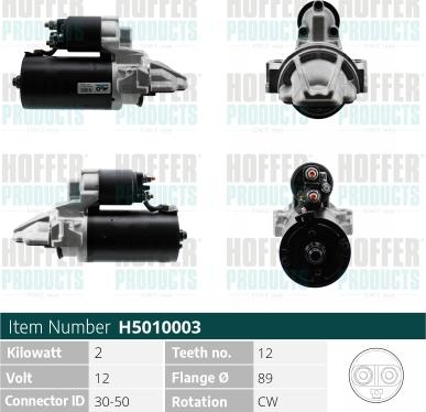 Hoffer H5010003G - Starter www.molydon.hr