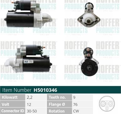 Hoffer H5010346 - Starter www.molydon.hr