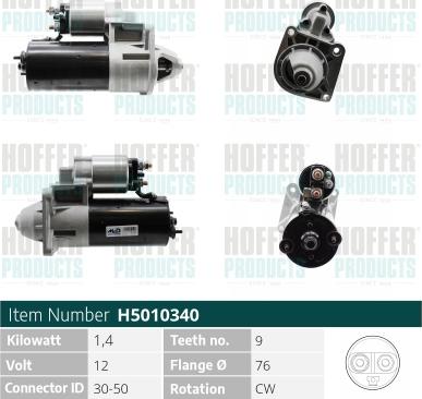 Hoffer H5010340 - Starter www.molydon.hr