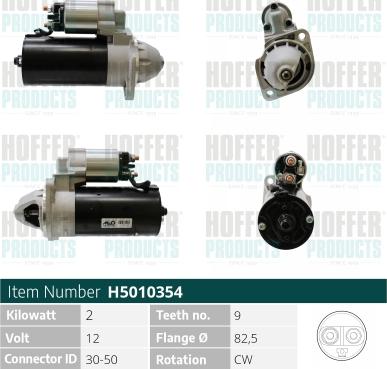 Hoffer H5010354 - Starter www.molydon.hr