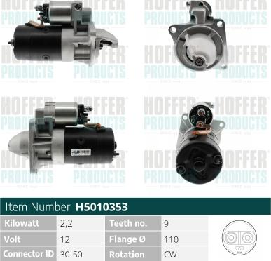 Hoffer H5010353 - Starter www.molydon.hr