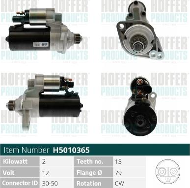 Hoffer H5010365 - Starter www.molydon.hr