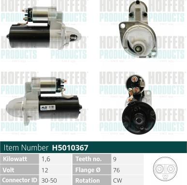 Hoffer H5010367 - Starter www.molydon.hr