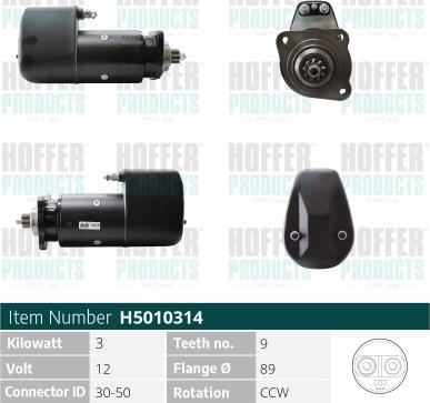 Hoffer H5010314 - Starter www.molydon.hr