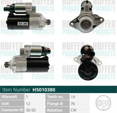 Hoffer H5010380 - Starter www.molydon.hr