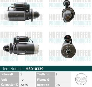 Hoffer H5010339 - Starter www.molydon.hr