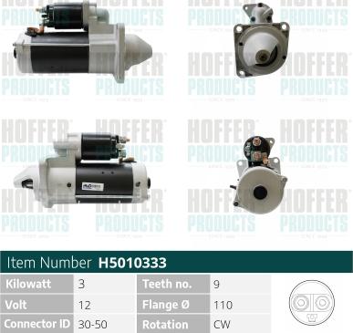 Hoffer H5010333 - Starter www.molydon.hr