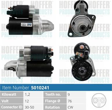 Hoffer H5010241 - Starter www.molydon.hr