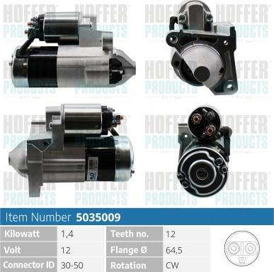 Hoffer H5035009 - Starter www.molydon.hr