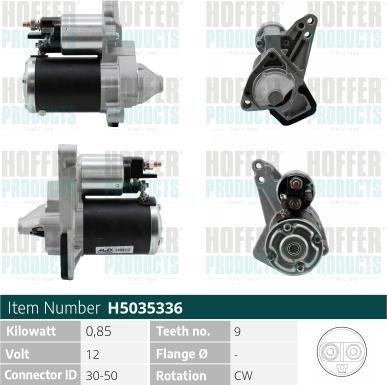 Hoffer H5035336 - Starter www.molydon.hr