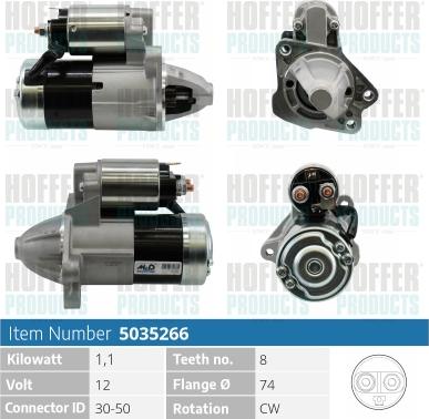 Hoffer H5035266 - Starter www.molydon.hr