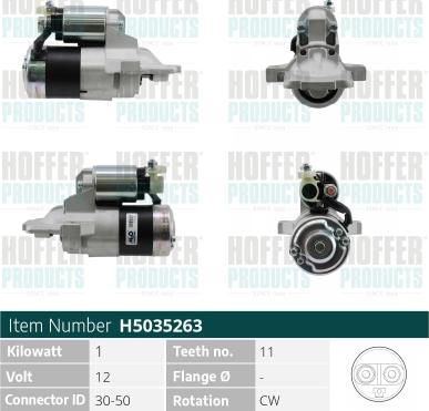 Hoffer H5035263 - Starter www.molydon.hr