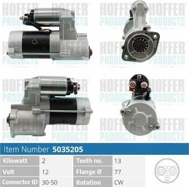 Hoffer H5035205 - Starter www.molydon.hr