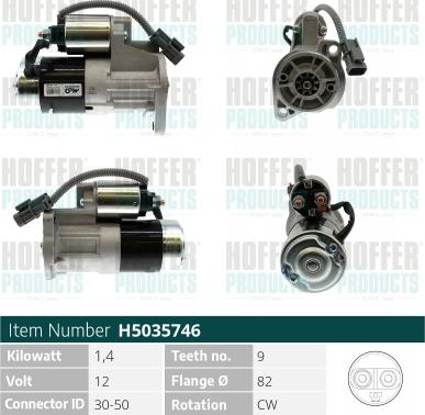 Hoffer H5035746 - Starter www.molydon.hr