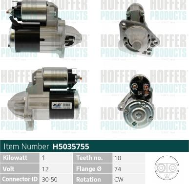 Hoffer H5035755 - Starter www.molydon.hr