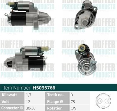 Hoffer H5035766 - Starter www.molydon.hr