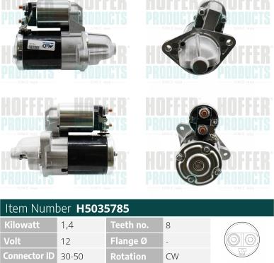 Hoffer H5035785 - Starter www.molydon.hr