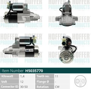 Hoffer H5035770 - Starter www.molydon.hr