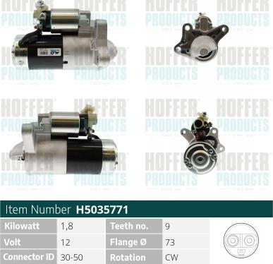 Hoffer H5035771 - Starter www.molydon.hr