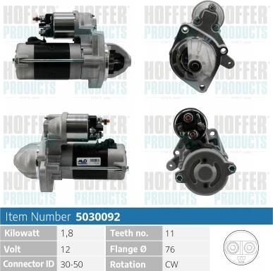 Hoffer H5030092 - Starter www.molydon.hr