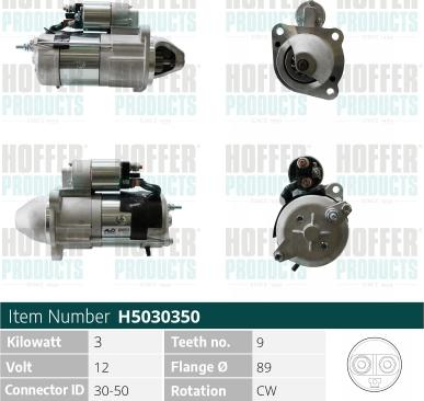 Hoffer H5040572 - Starter www.molydon.hr