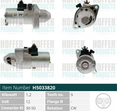 Hoffer H5033820 - Starter www.molydon.hr