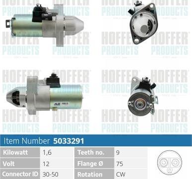 Hoffer H5033291 - Starter www.molydon.hr