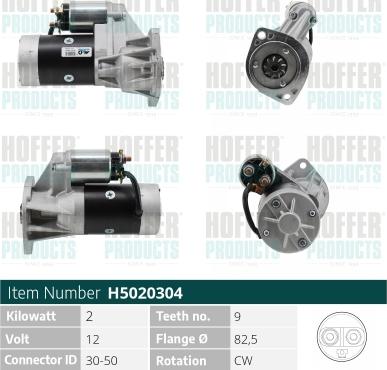 Hoffer H5020304 - Starter www.molydon.hr