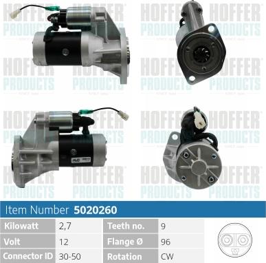 Hoffer H5020260 - Starter www.molydon.hr