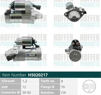 Hoffer H5020217 - Starter www.molydon.hr