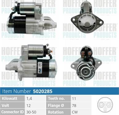 Hoffer H5020285 - Starter www.molydon.hr