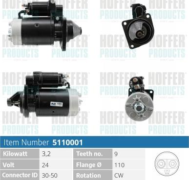 Hoffer H5110001 - Starter www.molydon.hr