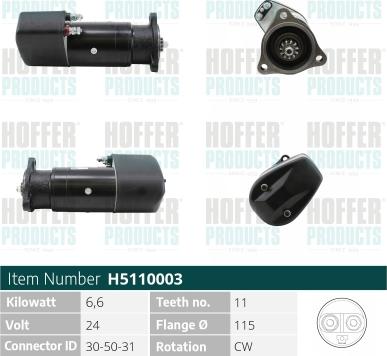 Hoffer H5110003 - Starter www.molydon.hr