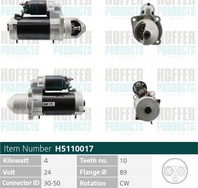 Hoffer H5110017 - Starter www.molydon.hr