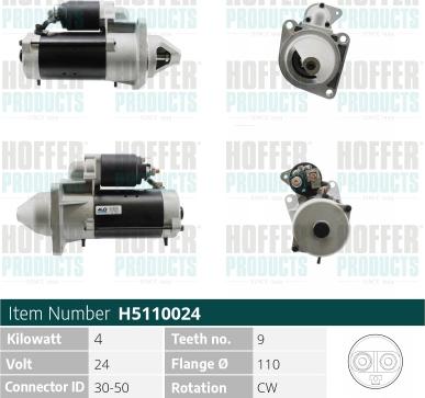 Hoffer H5110024 - Starter www.molydon.hr