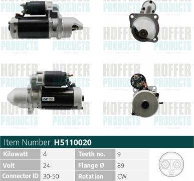 Hoffer H5110020 - Starter www.molydon.hr