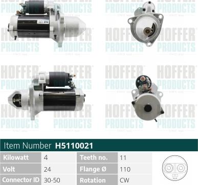 Hoffer H5110021 - Starter www.molydon.hr