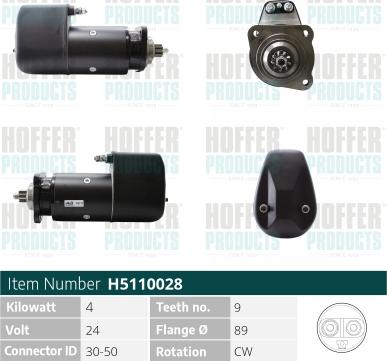 Hoffer H5110028 - Starter www.molydon.hr