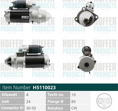 Hoffer H5110023 - Starter www.molydon.hr