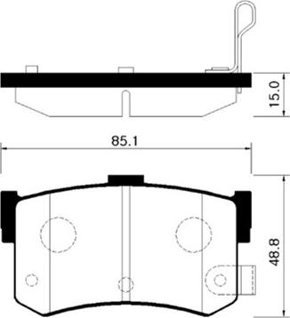 Spidan 30989 - Komplet Pločica, disk-kočnica www.molydon.hr