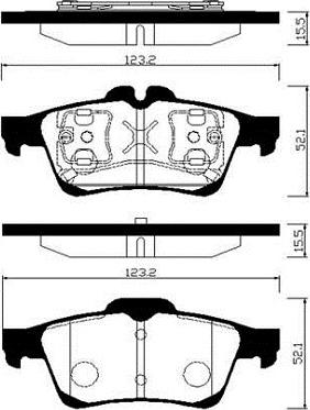 R Brake RB2025-200 - Komplet Pločica, disk-kočnica www.molydon.hr