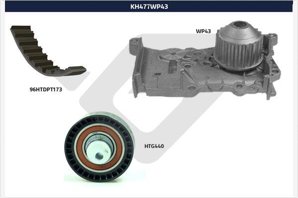 Hutchinson KH 477WP43 - Vodena pumpa sa kompletom zupčastog remena www.molydon.hr