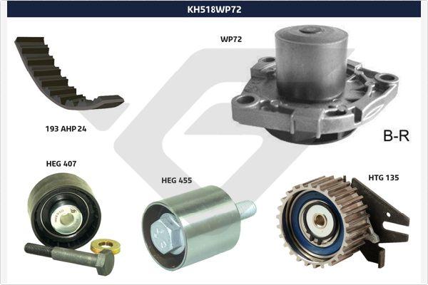 Hutchinson KH 518WP72 - Vodena pumpa sa kompletom zupčastog remena www.molydon.hr