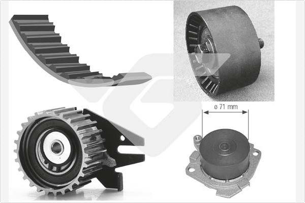 Hutchinson KH 184WP25 - Vodena pumpa sa kompletom zupčastog remena www.molydon.hr