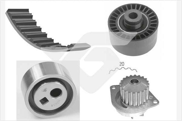 Hutchinson KH 187WP17 - Vodena pumpa sa kompletom zupčastog remena www.molydon.hr