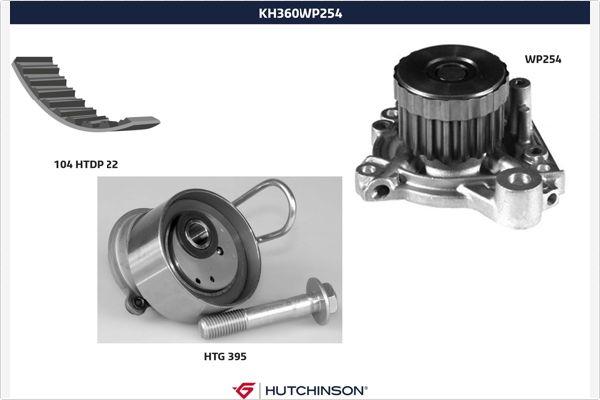 Hutchinson KH 360WP254 - Vodena pumpa sa kompletom zupčastog remena www.molydon.hr